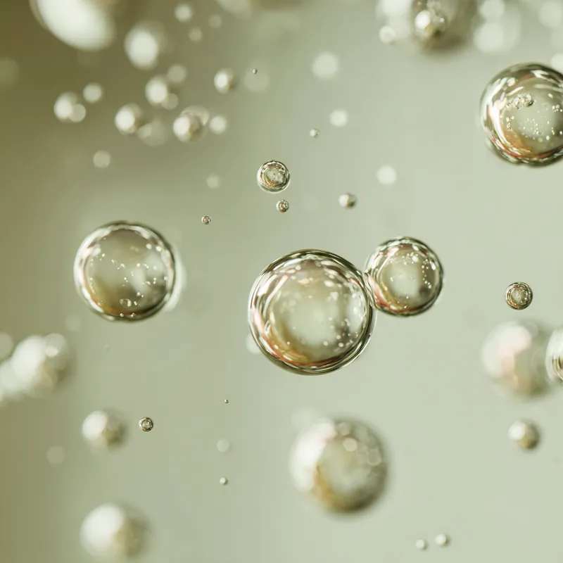 Water bubbles representing reverse osmosis filtration